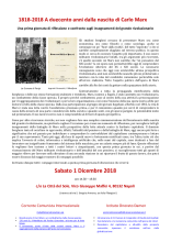 1818-2018 A duecento anni dalla nascita di Carlo Marx